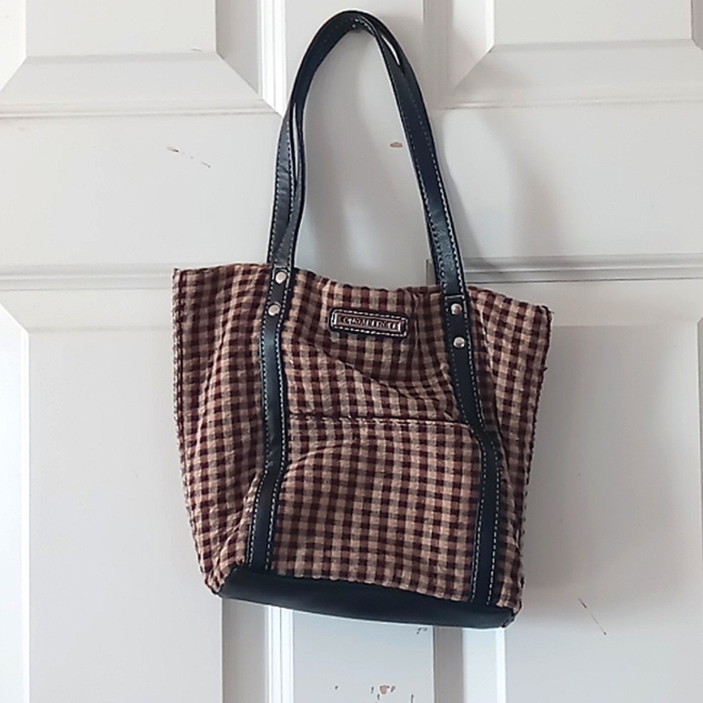 Mini Gingham Longaberger bag